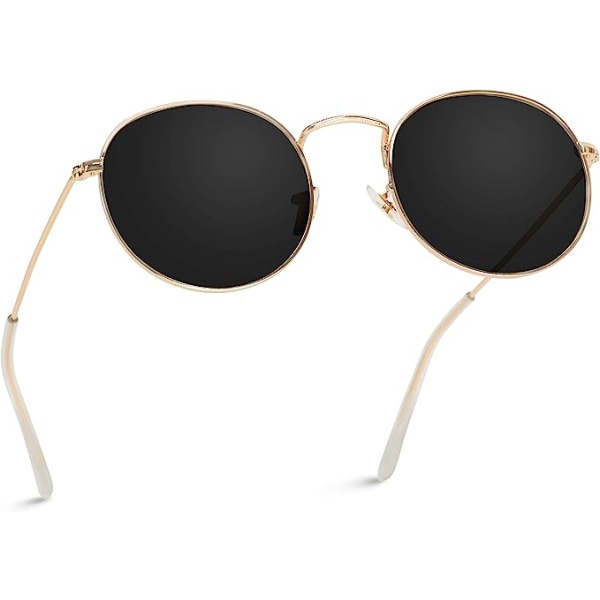 Runde Trendy Solbriller med Refleksglas