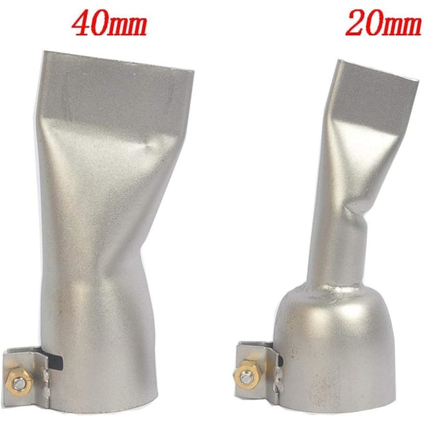 20mm+40mm Flad Bred Mund Rørformede Svejsedyse Stænger Erstatning, ZQKLA