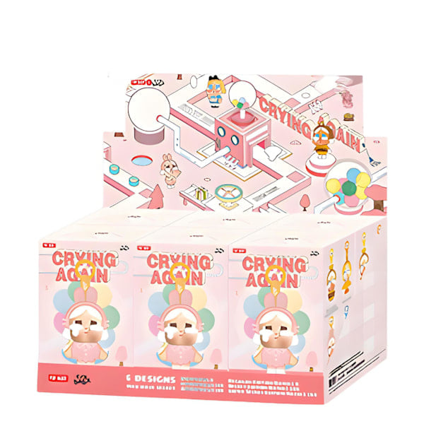 6 kpl LABUBU MonsterPOP MART Crybaby Tears Factory -sarja - Vinyylikasvo Pehmo Blind Box, Satunnainen Design Toimintahahmo