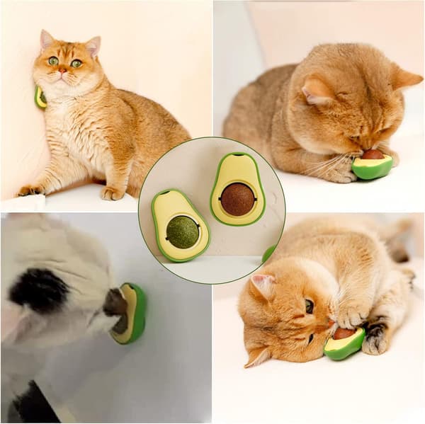 2 Stykker Katteurtkugle, Katteurtkugle Legetøj, Katteurtlegetøj, ZQKLA