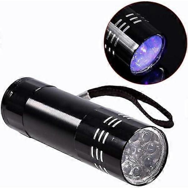 UV 9 LED 395nm UV-ficklampa UV-penna ficklampa för smuts och