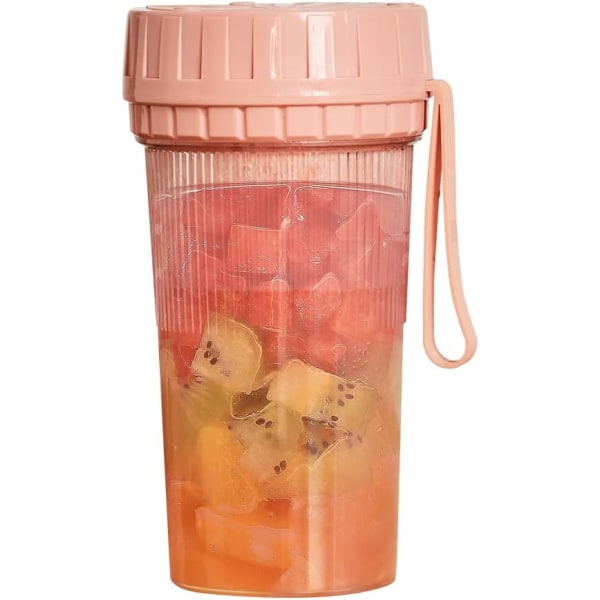 Bærbar Blender, Mini Frugtjuicer 300ml, USB Genopladelig, ZQKLA