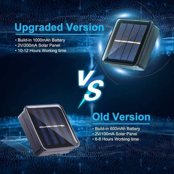 Solarslinga Utomhus, 6,5M 30 LED Slinga Bollar, ZQKLA