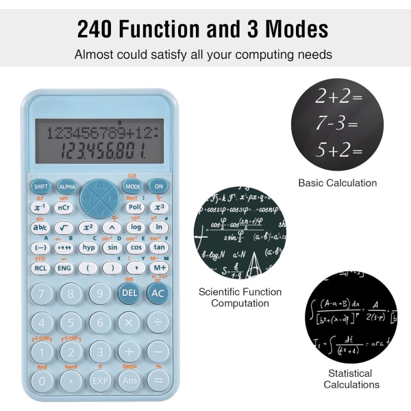 2-line standard vetenskaplig kalkylator, bärbar och söt Sch,ZQKLA