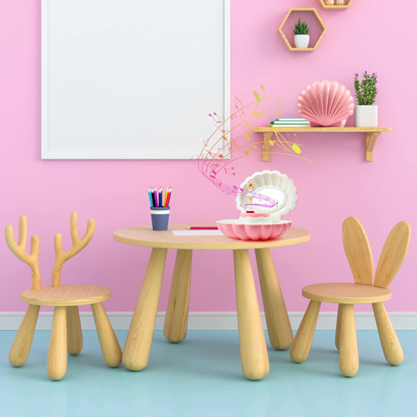 Shell Ballerina Speldosa, Rosa Uppdragsbara Speldosor för ,ZQKLA