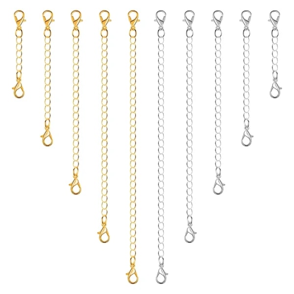 10 st Halsbandsförlängare Premium Smycken Armband Ankelband Förlängare