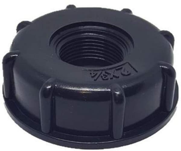 Messingkranadapter for IBC-tank, matvarekvalitet, med avløpsadapter