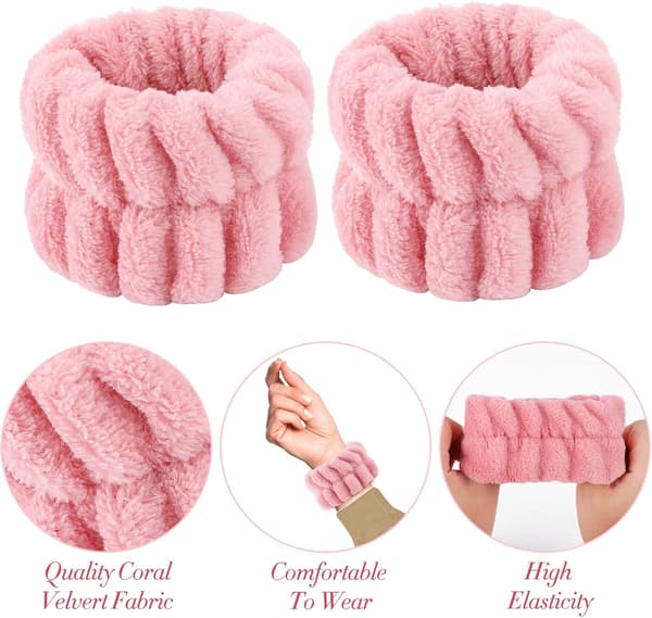 2-pack Mikrofiber Handledsband för Kvinnor - Absorberande - Ke,ZQKLA