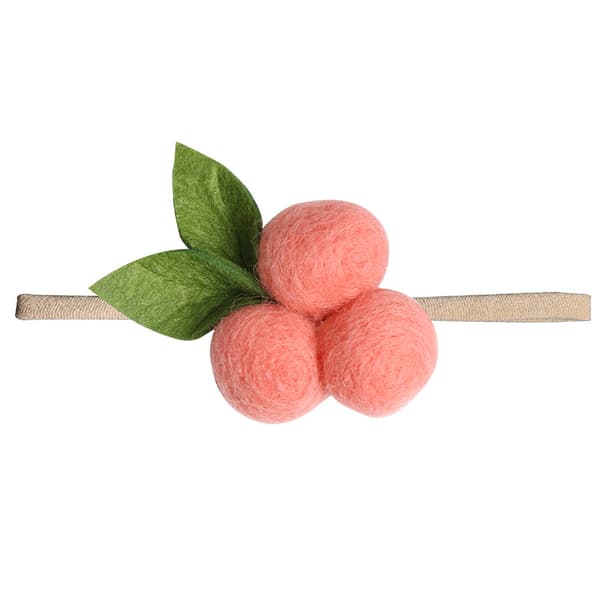 Baby Flickhårband Tyg Linne Rosetter Blommor, 1-pack Håraccessoar