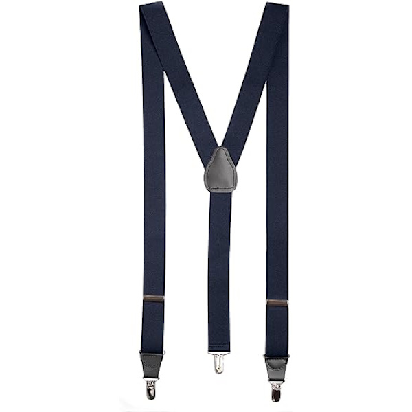 Hängslen för män Y-Back Läder Crosspatch Clip på smoking s,ZQKLA