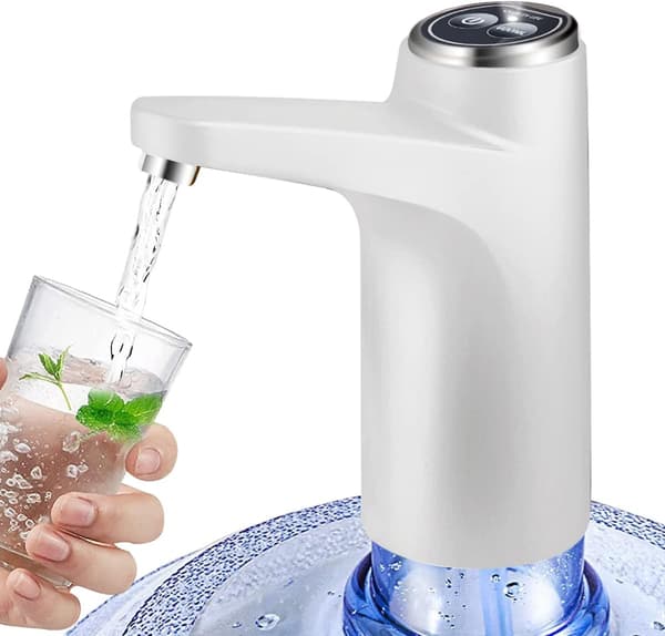 Vattendispenserpump (vit) för 5 gallon dunk, Kvantitativ, ZQKLA