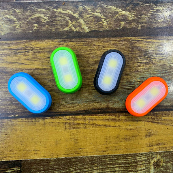 (Orange, Blå, Sort, Grøn uden batteri) 4 stk. Lommeklips L, ZQKLA