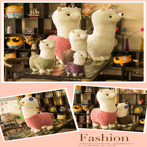 Plush 11 Tums Squishy Fylld Djurleksak (Alpacka), ZQKLA