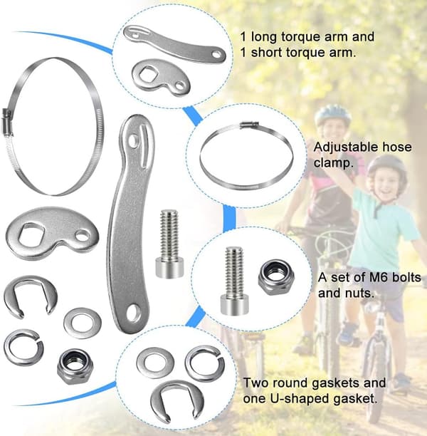 Rustfritt Stål Momentarm Kit Konvertering Sykkel Tilbehør Lon,ZQKLA