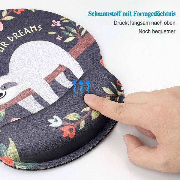 Ergonomisk Komfort Musmatta Handledsstöd Musmatta Memory Foam, ZQKLA