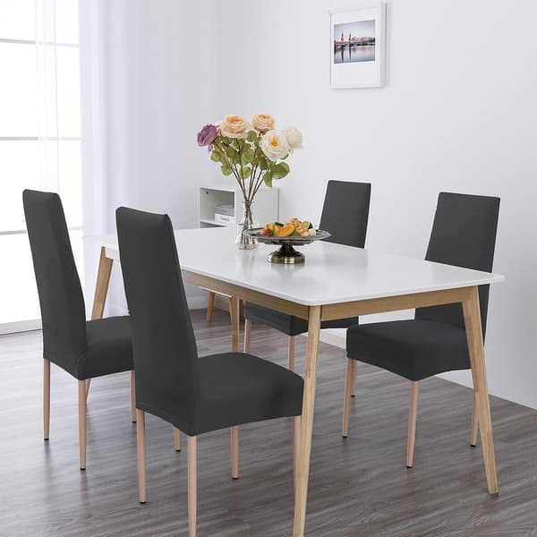 4 Vanntette Stolksedekker, Spisebordstolksedekker, Elastiske, ZQKLA