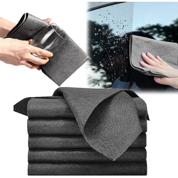 Paksu Magic Cleaning Cloth, Uudelleenkäytettävä Jäljetön Mikrokuitu, ZQKLA