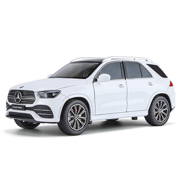 1:24 GLE 350 450 SUV Legeringsbilmodel Støbte Metallegetøjsbiler Bilmodel Simulation Lyd og Lys Samling Børn
