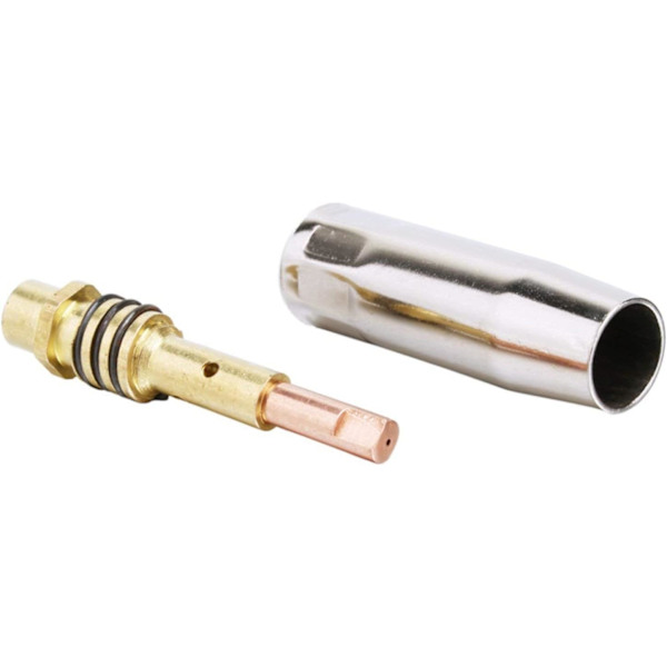 MAG svetsförbrukningsmaterial kit svetsbrännare kontaktmunstycke munstycksskydd 15ak, (1,0 mm)