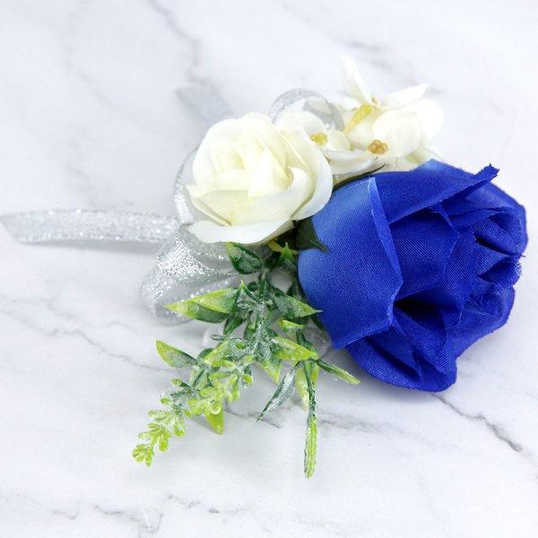 Prom Corsage og Boutonniere Sæt Rose Blomst Pin Håndledsrem til Pa,ZQKLA