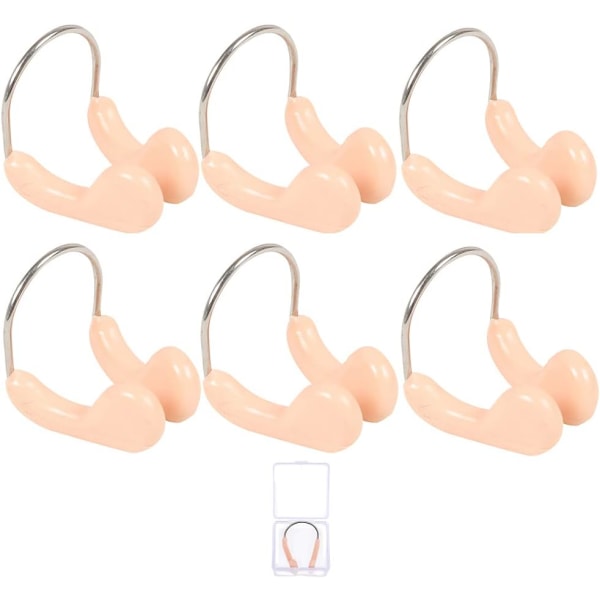 Nose Clip,6 PCS Swimming Nose Clip Nose Protector with Box S,ZQKLA