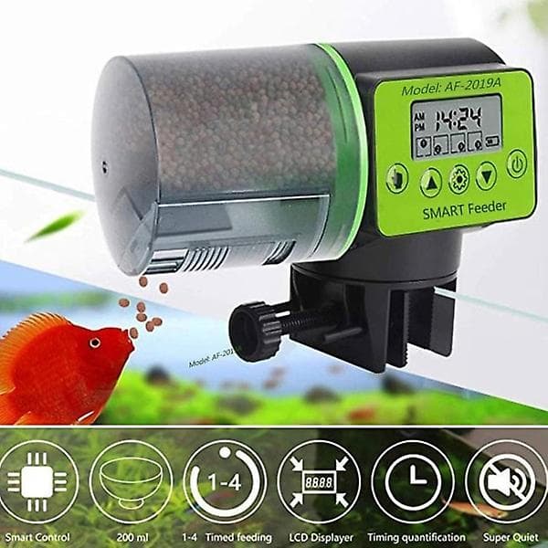 U&s Automatisk fiskefoder, fugtsikker elektrisk bil fiskefoder