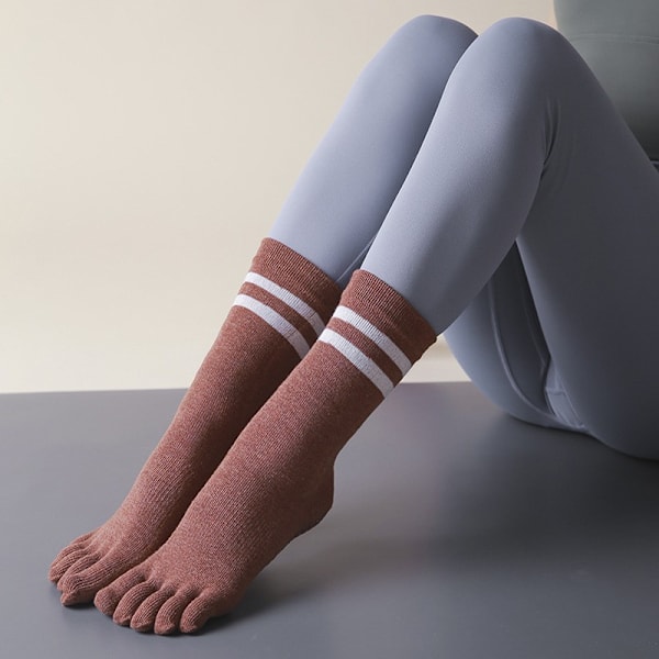 Jooga-sukat, liukumattomat sukat, joissa on tarttuvat pinnat, Pilates-baletti-tanko, ZQKLA