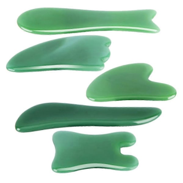 5 st Eyes Trigger Chin Gua Sha Verktyg Ansiktsmassage Nacke Kropp Spa