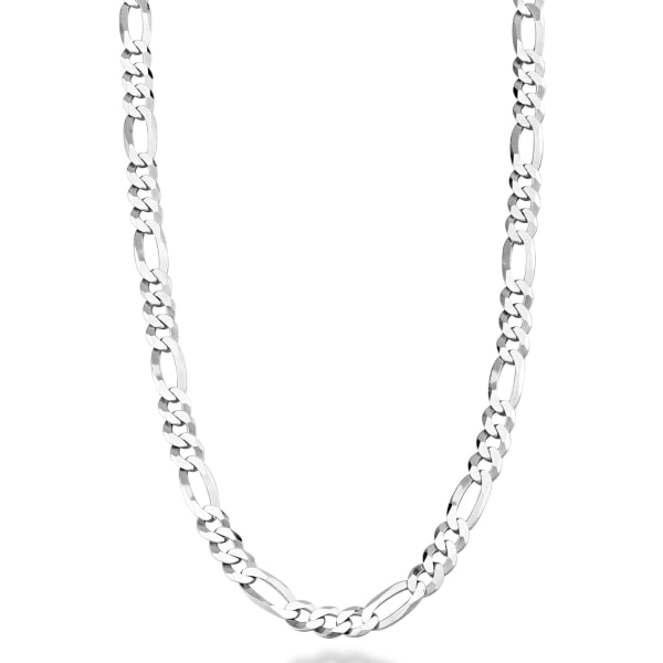 4 mm diamantslipat Figaro länkkedja halsband för kvinnor män, Ma, ZQKLA