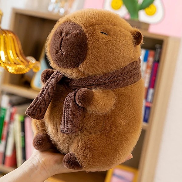Scarf Capybara Plush Toy Capybara Stuffed Animals Plush Toy 45cm