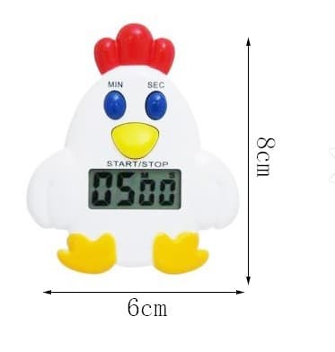 Kjøkken Timer, LCD Digital Timer, Nedtellingstimer i Kylling, ZQKLA