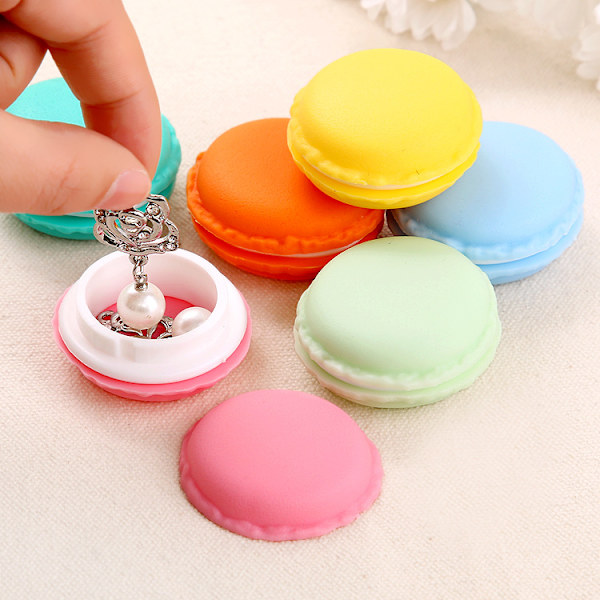 (Mini, Blandet Farve) 6 stk Farverige Mini Macaron Formet Opbevaring, ZQKLA