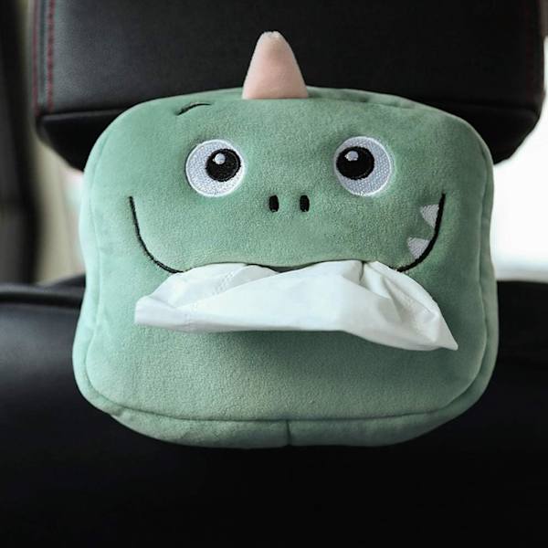 （Dinosaurukset）Auton paperipyyhekotelo, pehmokangas, ZQKLA