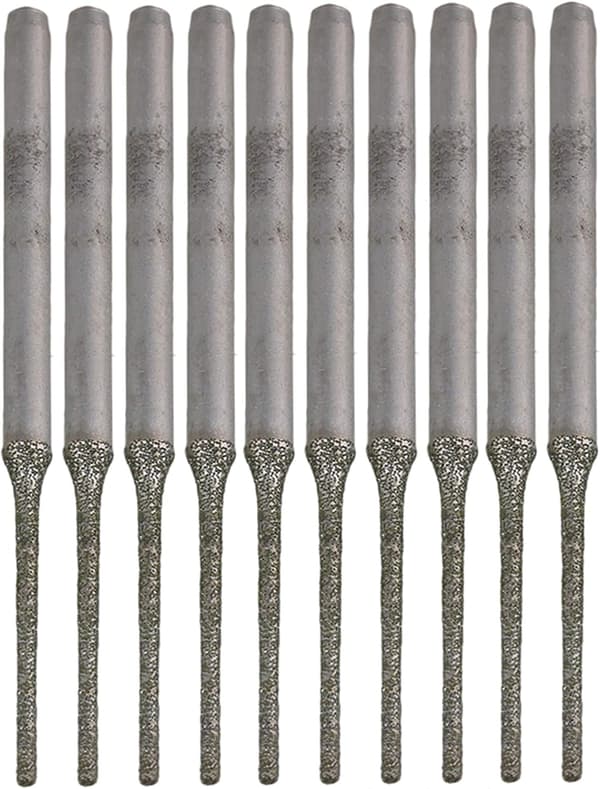 Set med 10 Diamant Silver Tip Förlängda Borr, Par, för D,ZQKLA