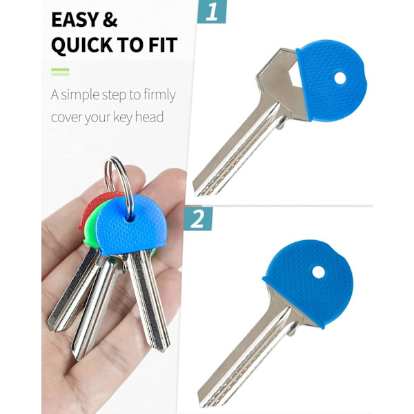 32-pack 1\" Nyckelkapslar i 8 Blandade Färger för Standard Platt H, ZQKLA