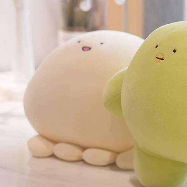 9 tommer Sød Blæksprutte Plysdyr, Blød Squishy Blæksprutte, ZQKLA