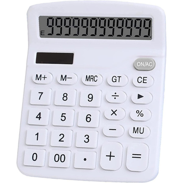 1 Standard 12-cifret Dobbelt Strøm (Sol og Batteri) Bord C,ZQKLA
