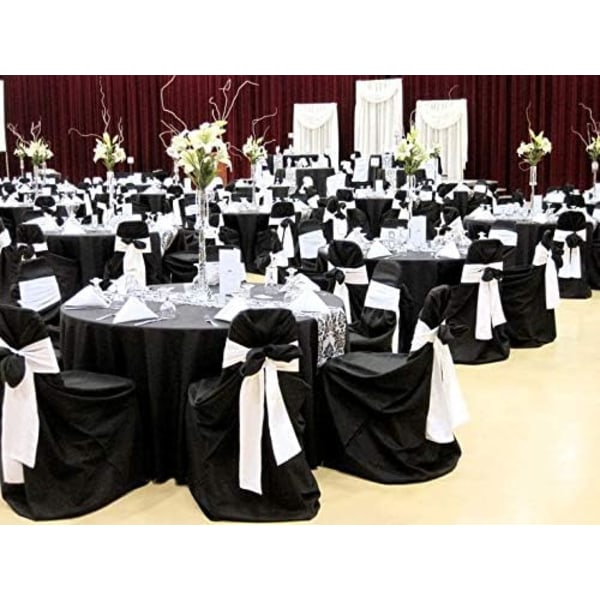 10 stk. Satin Stolebånd til Bryllupsreception Universal Stole Co