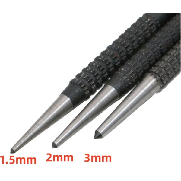 3-pack automatisk centerpunch, spikslagare, centerpunch-set