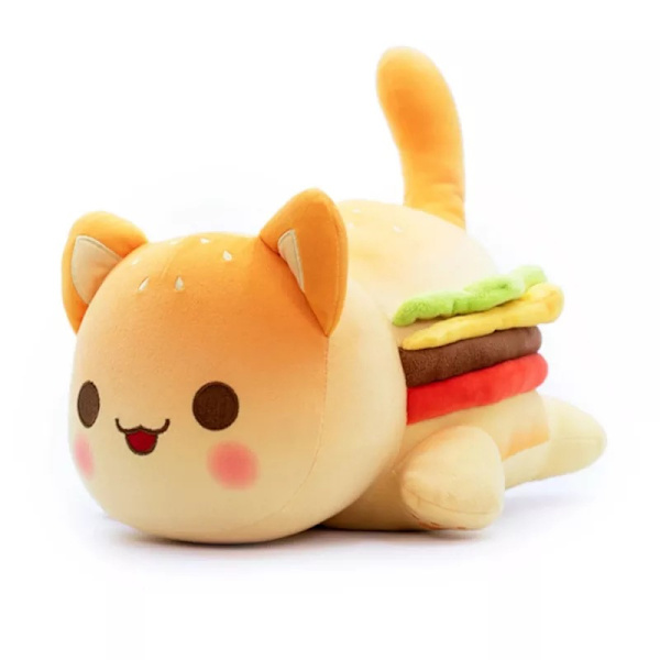 Burger Cat, Cola, Pommes Frites, Donuts, Plush Kattleksak, Lugnande Leksak för Barn burger cat