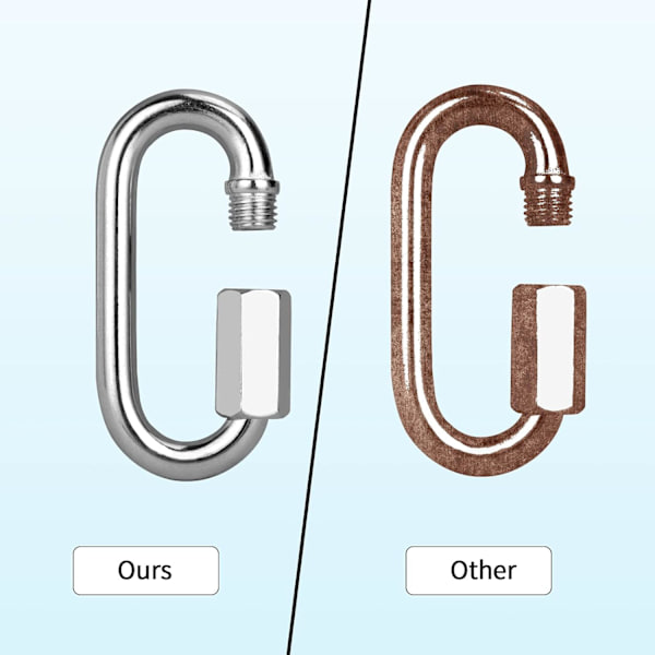 Gevindet Tråd Hurtigkoblings Karabiner 5/16 Tomme 4stk M8 til Karabiner,ZQKLA