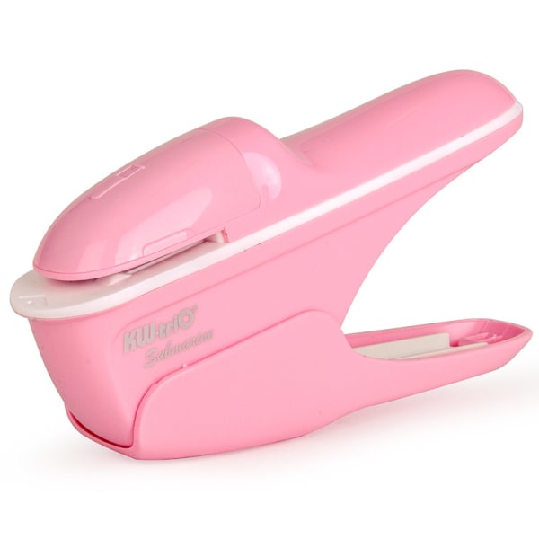 Mini stiftemaskin uten stifter (rosa)