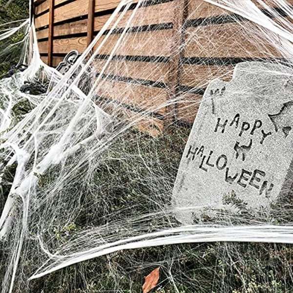 100g Halloween-hämähäkinverkko, Valkoinen hämähäkinverkon koriste 40 Extra S