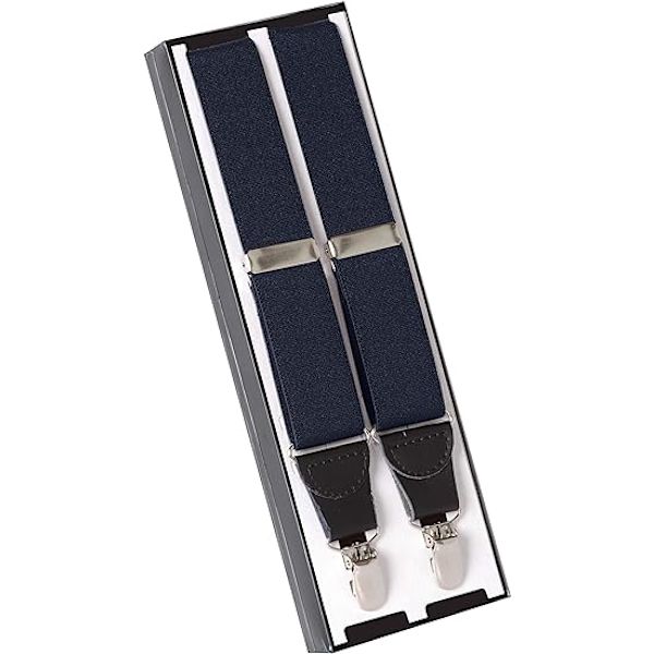 Hängslen för män Y-Back Läder Crosspatch Clip på smoking s,ZQKLA