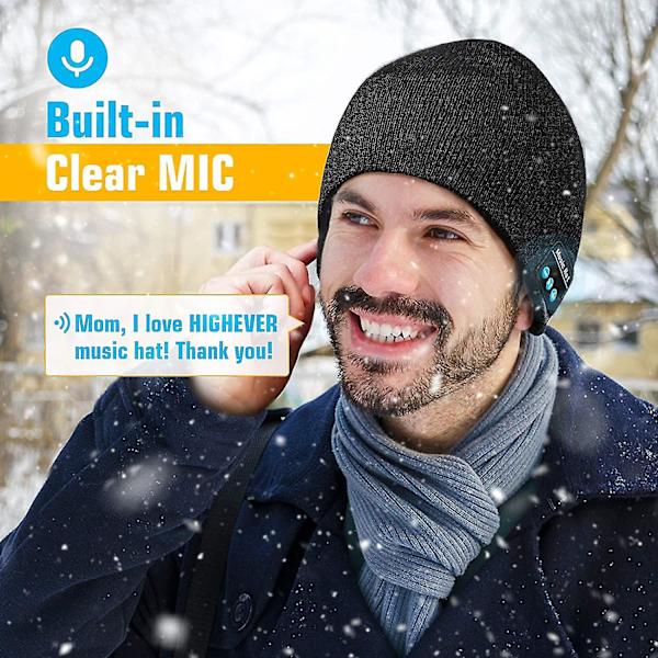 Miesten ja naisten Bluetooth-langaton musiikki- ja puhelutoimisella neulotulla hatulla, ZQKLA
