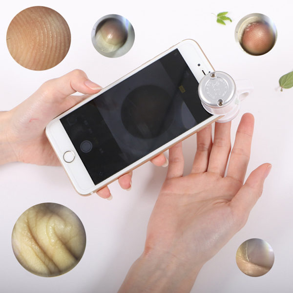 30X Zoom Upplyst LED Mikroskop Förstoringsglas Clip-on Cell P,ZQKLA