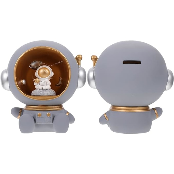 Astronaut Sparebøsse & Natlampe Astronaut Og Planet Mønt Bank D