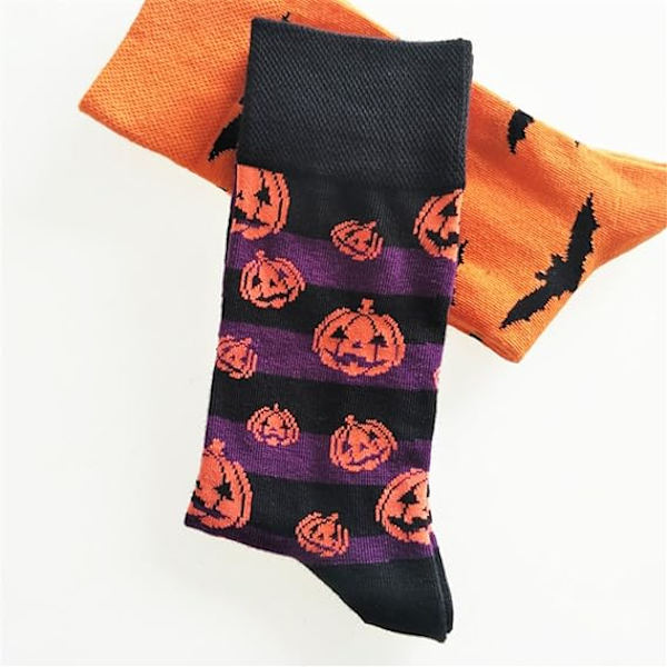 Herr Halloween Pumpor Fladdermöss Roliga Crew Längd Vardagliga, ZQKLA