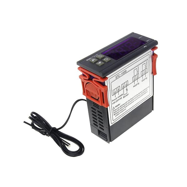 LED Digital Temperaturregulator STC-1000 AC 110-220V 10A Relä Termoregulator Termostat för He