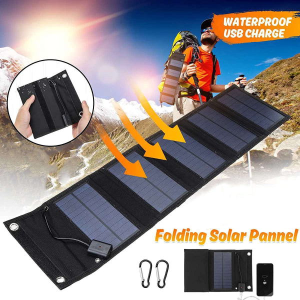 15W Solar Folding Bag Charger Folding Solar Charger 5V/1A Po,ZQKLA